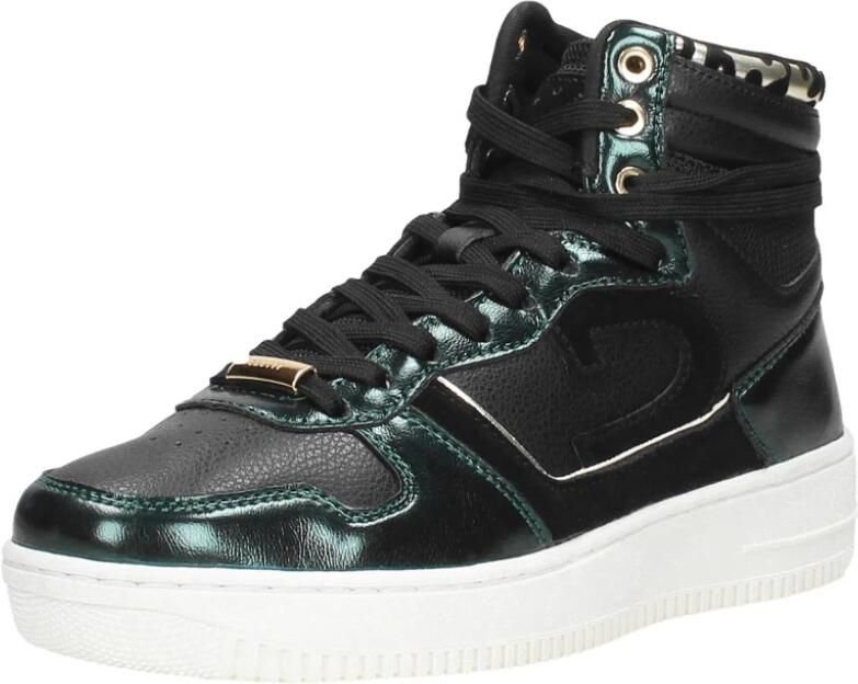 Cruyff Campo High Lux Hoge sneakers Leren Sneaker Zwart