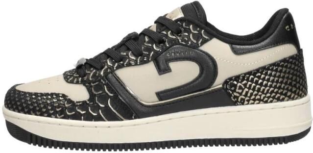 Cruyff Campo Low Lux black cream Zwart Leer Lage sneakers Dames - Foto 5