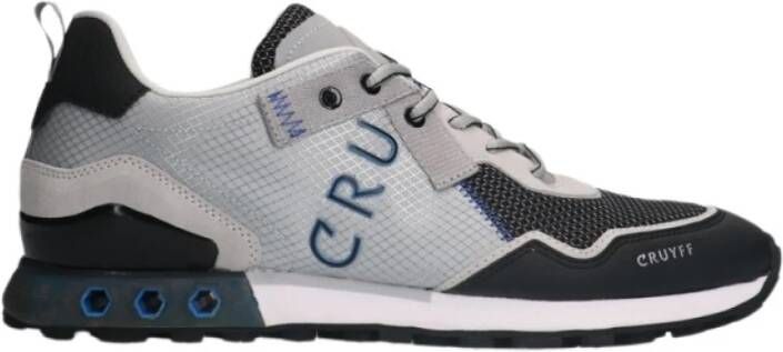 Cruyff Grijze en Zwarte Sneakers met Blauwe Details Multicolor Heren