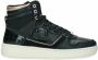 Cruyff Campo High Lux Hoge sneakers Leren Sneaker Dames Zwart - Thumbnail 4