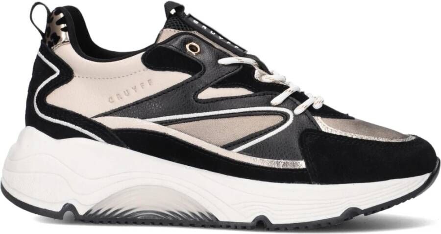 Cruyff Madina Bold Lage sneakers Leren Sneaker Dames Zwart - Foto 3