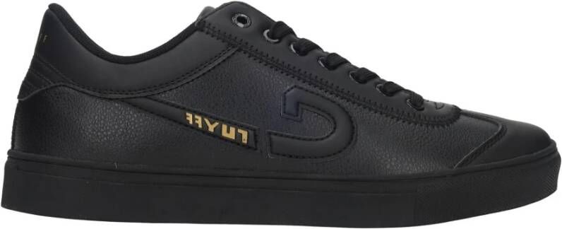 Cruyff Zwarte Sneaker met Gouden Accenten voor Heren Zwart Heren