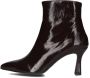CTWLK Victoria Enkellaarsjes Enkelboots met rits Dames Bruin - Thumbnail 3