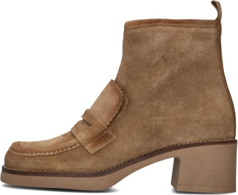 CTWLK Oona Enkellaarsjes Enkelboots met rits Dames Taupe - Foto 2