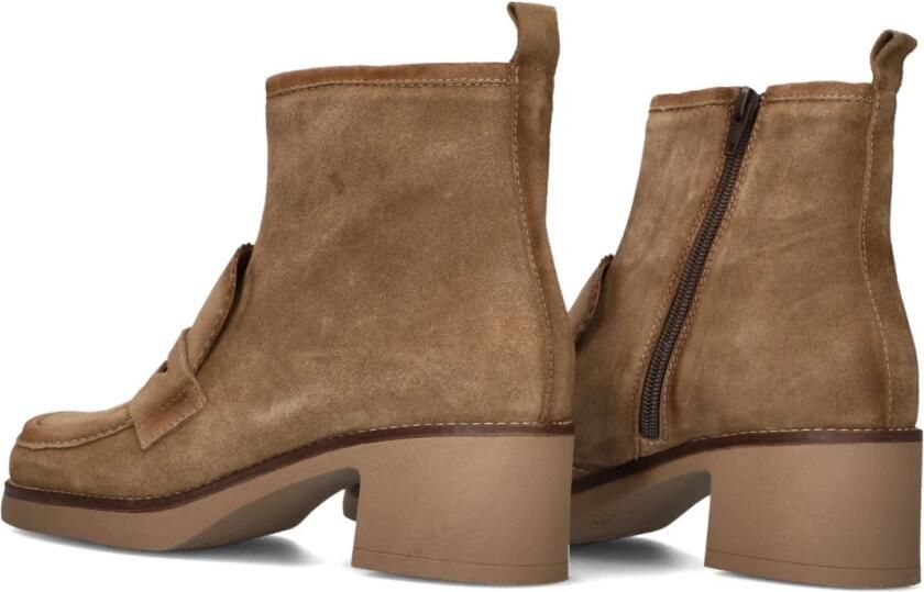 CTWLK Indy Enkellaarsjes Enkelboots met rits Dames Beige - Foto 3