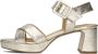 Ctwlk. Gouden Blokhak Sandalen voor Dames Yellow Dames - Thumbnail 3