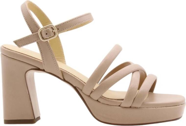 Ctwlk. Hoge hak sandalen Beige Dames