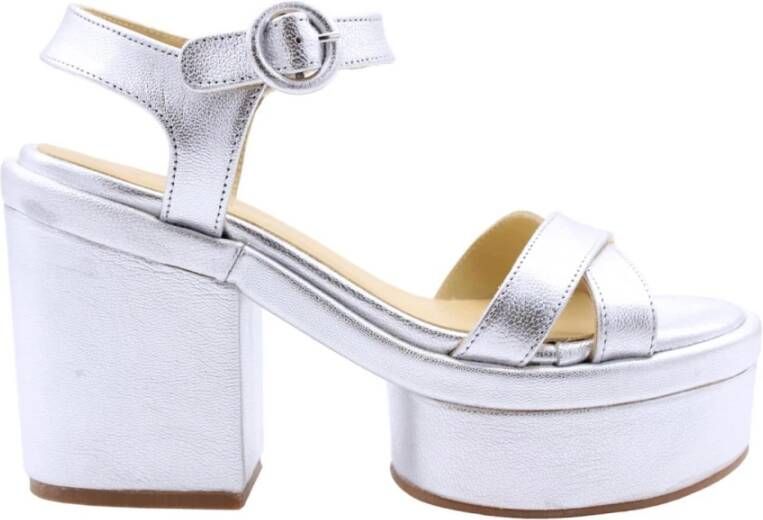 Ctwlk. Hoge hak sandalen Gray Dames