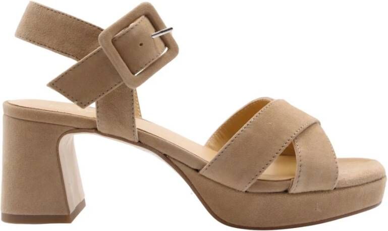 Ctwlk. Elegante hoge hak sandalen Beige Dames - Foto 2