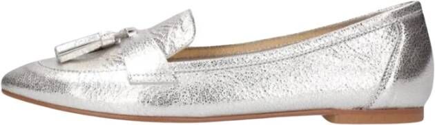 Ctwlk. Zilver Metallic Ballerina's met Kwastjes