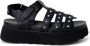 Cult Zwarte Sandalen met Gesp Strik voor Dames Black Dames - Thumbnail 1