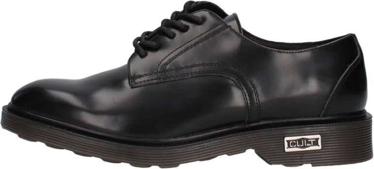 Cult Klassieke Oxford Schoenen Zwart Leer Black Heren