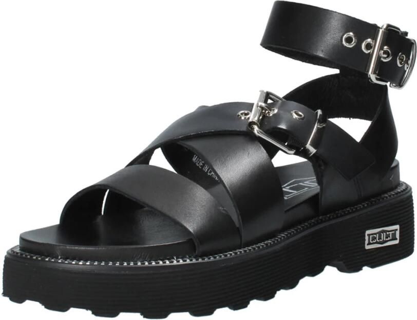 Cult Urban Chic Leren Sandalen Black Dames