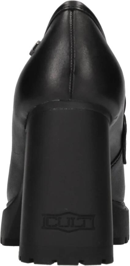 Cult Zwarte Leren Loafers met Contrasterend Detail Black Dames - Foto 4