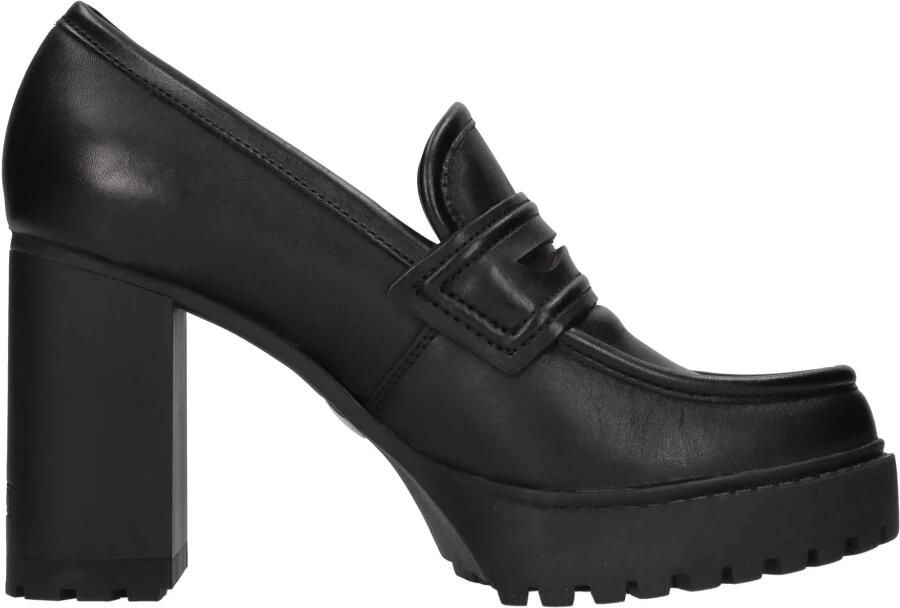 Cult Zwarte Leren Loafers met Contrasterend Detail Black Dames - Foto 2