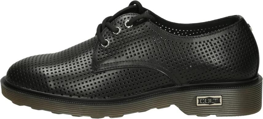 Cult Zwarte Leren Loafers Black Heren