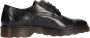 Cult Klassieke Oxford Schoenen Zwart Leer Black Heren - Thumbnail 3