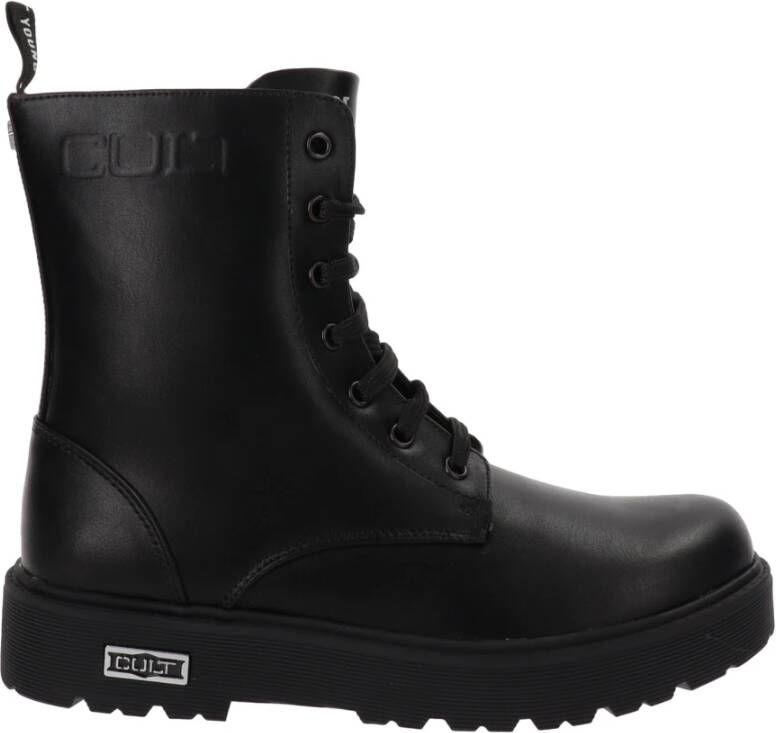 Cult Enkellaarsjes van imitatieleer Stijlvol Comfort Black Dames