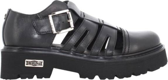 Cult Leren Sandalen met Gesp Strik Sluiting Black Dames