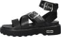 Cult Urban Chic Leren Sandalen Black Dames - Thumbnail 14