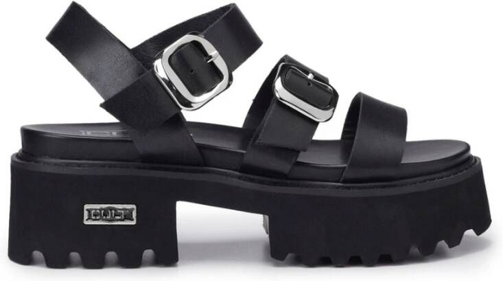 Cult Glam-Rock Zwarte Sandaal