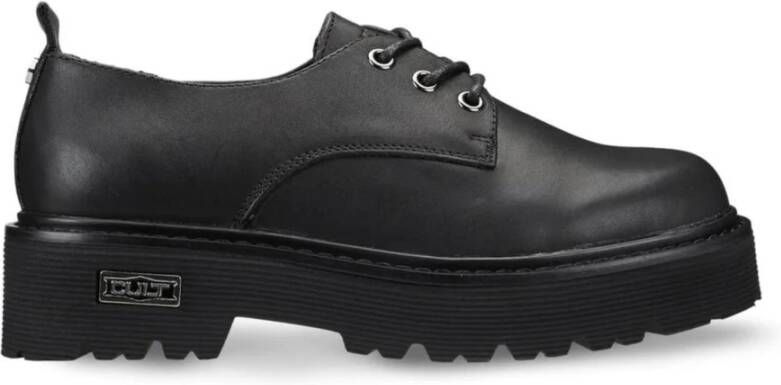 Cult Dames Veterschoenen Zwart Black Dames