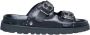 Cult Lage Leren Sandalen Lente Zomer Collectie Black Dames - Thumbnail 10
