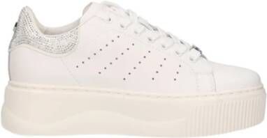 Cult Leren damessneakers wit ijs