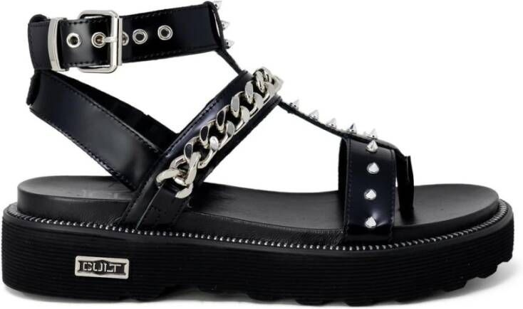 Cult Leren Strappy Sandalen Black Dames