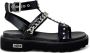 Cult Leren Strappy Sandalen Black Dames - Thumbnail 1