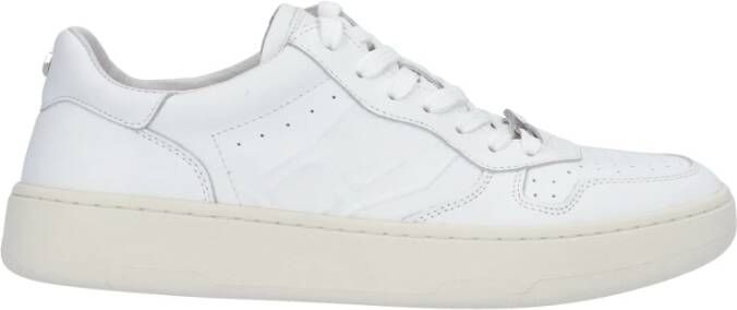 Cult Witte Leren Sneakers met Ademende Gaten en Vetersluiting White Heren