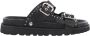 Cult Lage Leren Sandalen Lente Zomer Collectie Black Dames - Thumbnail 14