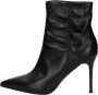 Cult Zwarte Leren Laarzen met Ruchedetail Black Dames - Thumbnail 8