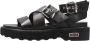 Cult Urban Chic Leren Sandalen Black Dames - Thumbnail 10