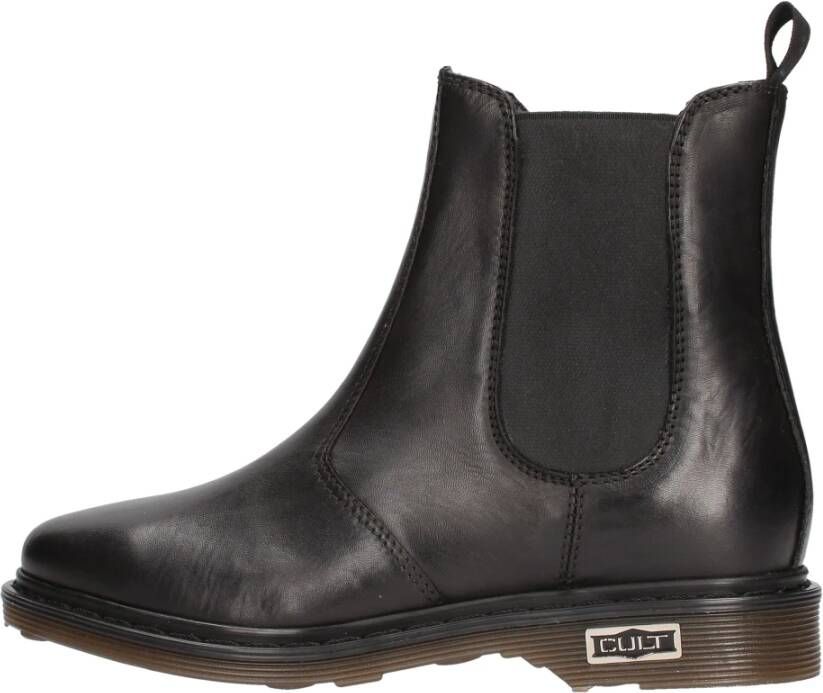 Cult Veelzijdige Leren Sneakers Black Dames
