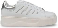 Cult Witte Leren Sneakers met Minimalistisch Design