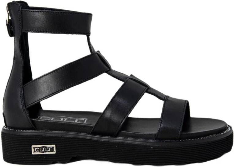 Cult Zwarte Sandalen Elegant Veelzijdig Accessoire Black Dames