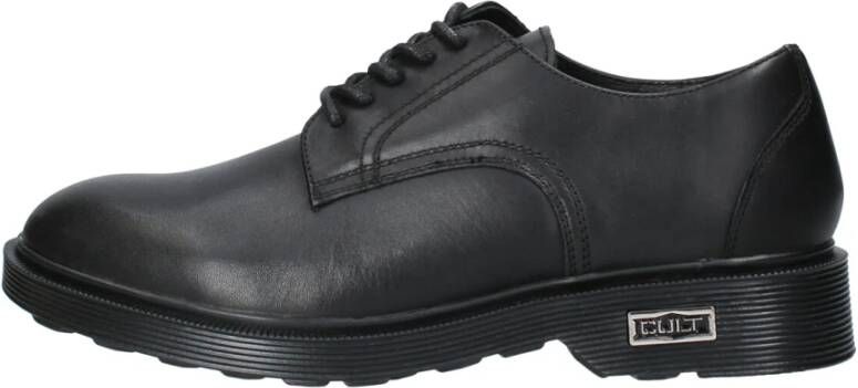 Cult Vintage Camo Leren Derby Schoenen Black Heren