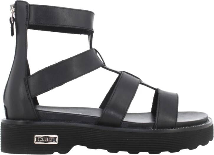 Cult Ziggy Leren Sandalen Black Dames