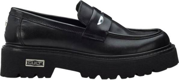 Cult Zwarte Dames Loafers Urban Stijl Black Dames