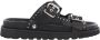 Cult Lage Leren Sandalen Lente Zomer Collectie Black Dames - Thumbnail 7