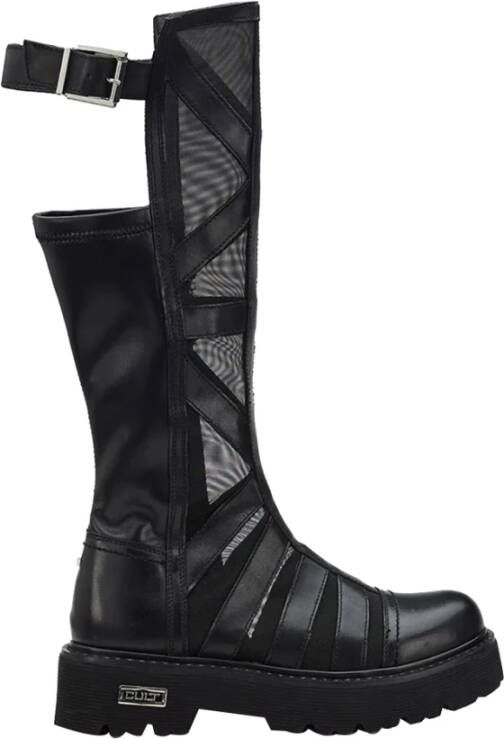 Cult Zwarte elegante laarzen Black Dames