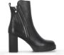 Cult Zwarte Leren Modieuze Laars Black Dames - Thumbnail 1