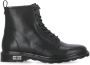 Cult Militaire Rock Studs Glitter Schoenen Black Dames - Thumbnail 34