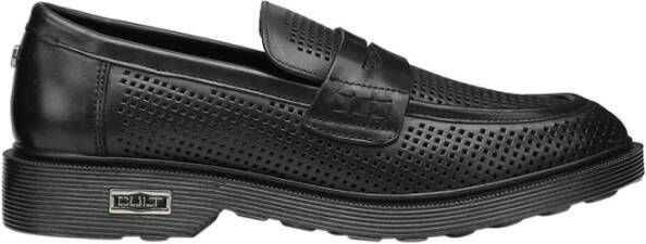 Cult Zwarte Leren Loafers Black Heren