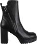 Cult Zwarte Leren Modieuze Laars Black Dames - Thumbnail 1