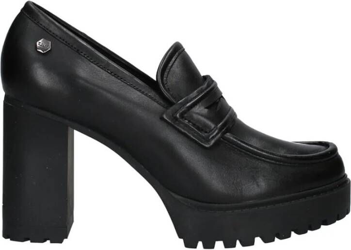 Cult Zwarte Mocassin met Hak voor Dames Black Dames