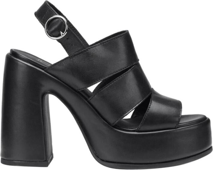 Cult Zwarte sandalen met gedurfde blokhak