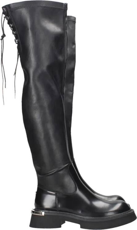 Cult Zwarte Studded Urban Chic Laarzen Black Dames