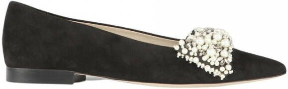 Custommade Annabella Suede Bow Flats Zwart Dames